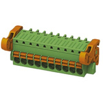 Phoenix Contact 3.5mm Pitch 2 Way Pluggable Terminal Block, Plug, Cable Mount, Spring Cage Termination