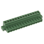 Phoenix Contact 5.08mm Pitch 14 Way Pluggable Terminal Block, Plug, Plug-In, Screw Termination