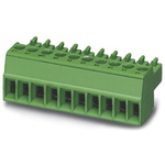 Phoenix Contact 3.81mm Pitch 13 Way Pluggable Terminal Block, Plug, Cable Mount, Screw Termination