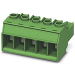 Phoenix Contact 7.62mm Pitch 3 Way Pluggable Terminal Block, Plug, Plug-In, Screw Termination