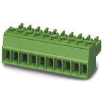 Phoenix Contact 3.5mm Pitch 7 Way Pluggable Terminal Block, Plug, Cable Mount, Screw Termination