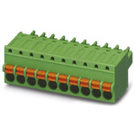 Phoenix Contact 3.81mm Pitch 8 Way Pluggable Terminal Block, Plug, Cable Mount, Spring Cage Termination