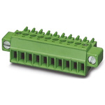 Phoenix Contact 3.81mm Pitch 8 Way Pluggable Terminal Block, Plug, Cable Mount, Screw Termination