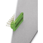 Phoenix Contact 3.81mm Pitch 7 Way Pluggable Terminal Block, Feed Through Header, Panel Mount, Solder/Slip on