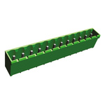 TE Connectivity 5.0mm Pitch 12 Way Pluggable Terminal Block, Header, Panel Mount, Solder Termination