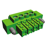 TE Connectivity 3.81mm Pitch 4 Way Pluggable Terminal Block, Plug, Panel Mount, Solder Termination