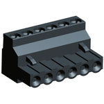TE Connectivity 5.08mm Pitch 6 Way Pluggable Terminal Block, Plug, Through Hole, Screw Termination