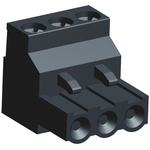 TE Connectivity 5.08mm Pitch 3 Way Pluggable Terminal Block, Plug, Cable Mount, Screw Termination