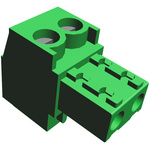 TE Connectivity 3.81mm Pitch 2 Way Pluggable Terminal Block, Plug, Cable Mount, Screw Termination