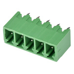Wurth Elektronik 3.81mm Pitch 5 Way Pluggable Terminal Block, Header, Through Hole, Solder Termination
