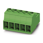 Phoenix Contact 7.62mm Pitch 2 Way Pluggable Terminal Block, Inverted Plug, Cable Mount, Screw Termination