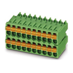 Phoenix Contact 3.5mm Pitch 16 Way Pluggable Terminal Block, Plug, Cable Mount, Spring Cage Termination