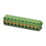 Phoenix Contact 7.62mm Pitch 9 Way Pluggable Terminal Block, Plug, Cable Mount, Spring Cage Termination