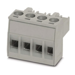 Phoenix Contact 5mm Pitch 4 Way Pluggable Terminal Block, Plug, Screw Termination