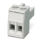 Phoenix Contact 5mm Pitch 2 Way Pluggable Terminal Block, Plug, Screw Termination