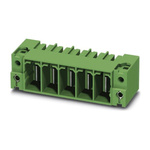 Phoenix Contact 15.0mm Pitch 6 Way Pluggable Terminal Block, Header, Solder Termination