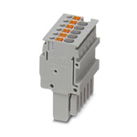 Phoenix Contact Pluggable Terminal Block, Plug, Push In Termination
