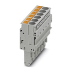 Phoenix Contact 8.2 mm Pitch Pluggable Terminal Block, Plug, Push In Termination