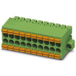 Phoenix Contact 3.5mm Pitch 4 Way Pluggable Terminal Block, Plug, Cable Mount, Spring Cage Termination