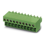 Phoenix Contact 5.08mm Pitch 9 Way Pluggable Terminal Block, Plug, Cable Mount, Screw Termination