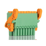 Phoenix Contact 3.5mm Pitch 16 Way Horizontal Pluggable Terminal Block, Plug, Cable Mount, Spring Cage Termination