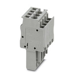 Phoenix Contact 3 Way Pluggable Terminal Block, Plug, Spring Cage Termination
