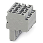 Phoenix Contact 10 Way Pluggable Terminal Block, Plug, Spring Cage Termination