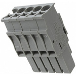 Phoenix Contact Pluggable Terminal Block, Plug, Spring Cage Termination