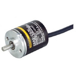 Omron E6A2-C Series Incremental Incremental Encoder, 100ppr ppr, NPN Open Collector Signal, Radial, Thrust Type, 4mm