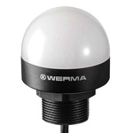 Werma MC55 Clear LED Beacon, 10 → 30 V dc, Base Mount