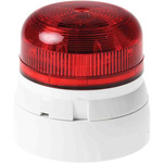 Klaxon Flashguard QBS Red LED Beacon, 11 → 35 V dc, , Multiple Effect, Surface Mount