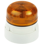 Klaxon Flashguard QBS Amber LED Beacon, 11 → 35 V dc, Flashing, Surface Mount
