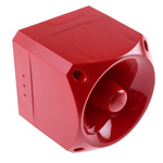 Klaxon Nexus 105 Red 64 Tone Electronic Sounder ,10 → 60 V dc, 105dB at 1 Metre, IP66