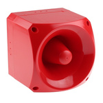 Klaxon Nexus 110 Red 64 Tone Electronic Sounder ,10 → 60 V dc, 110dB at 1 Metre, IP66