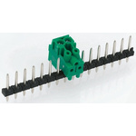 Phoenix Contact 5.0mm Pitch 15 Way Pluggable Terminal Block, Pin Header, Through Hole, Solder Termination