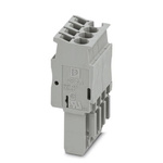 Phoenix Contact 20.8mm Pitch 4 Way Pluggable Terminal Block, Plug, Spring Clamp Termination