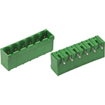 TE Connectivity 5.08mm Pitch 3 Way Right Angle Pluggable Terminal Block, Header, Through Hole, Solder Termination