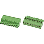 TE Connectivity 3.5mm Pitch 16 Way Pluggable Terminal Block, Plug, Cable Mount, Screw Down Termination