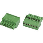 TE Connectivity 3.5mm Pitch 6 Way Pluggable Terminal Block, Plug, Cable Mount, Screw Down Termination