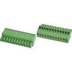 TE Connectivity 3.5mm Pitch 12 Way Pluggable Terminal Block, Plug, Cable Mount, Screw Down Termination
