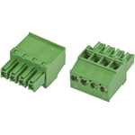 TE Connectivity 3.81mm Pitch 8 Way Pluggable Terminal Block, Plug, Cable Mount, Screw Down Termination