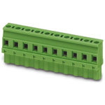 Phoenix Contact 7.5mm Pitch 3 Way Right Angle Pluggable Terminal Block, Plug, Cable Mount, Screw Termination