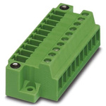 Phoenix Contact 3.81mm Pitch 10 Way Pluggable Terminal Block, Header, Cable Mount, Screw Termination