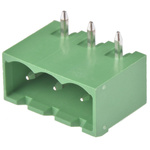 Wurth Elektronik 5.0mm Pitch 3 Way Right Angle Pluggable Terminal Block, Header, Through Hole, Solder Termination