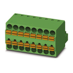 Phoenix Contact 3.5mm Pitch 10 Way Pluggable Terminal Block, Plug, Cable Mount, Spring Cage Termination
