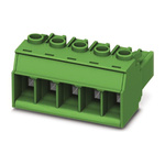 Phoenix Contact 7.62mm Pitch 8 Way Pluggable Terminal Block, Plug, Screw Termination