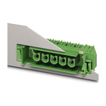 Phoenix Contact 10.16mm Pitch 7 Way Right Angle Pluggable Terminal Block, Feed Through Inverted Header, Panel Mount,