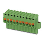 Phoenix Contact 5mm Pitch 13 Way Pluggable Terminal Block, Plug, Spring Cage Termination