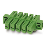 Phoenix Contact 7.62mm Pitch 2 Way Right Angle Pluggable Terminal Block, Inverted Header, Through Hole, Solder