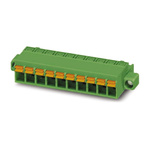 Phoenix Contact 5.08mm Pitch 4 Way Pluggable Terminal Block, Plug, Spring Cage Termination